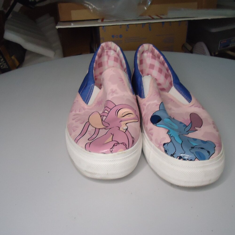 Ground Up Women's Disney Stitch Low Top Slip-on Sneaker - Size US 9.5